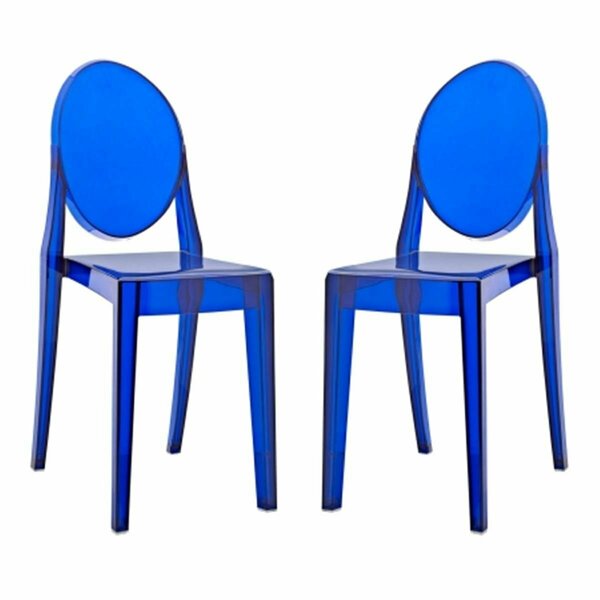 Modway Furniture Casper Dining Chairs, Blue - 15 x 13 x 36 in., 2PK EEI-906-BLU